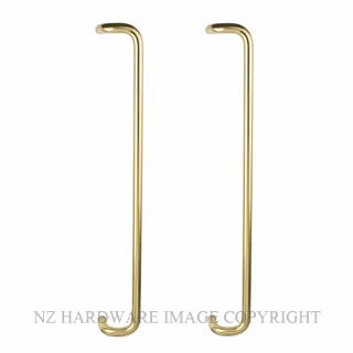 NZH PULL 1674 400 19PPB 400MM CENTRES X 19MM DIA. OFFSET POLISHED BRASS