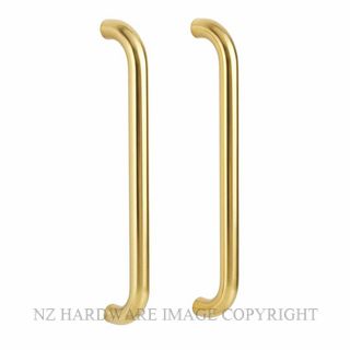 NZH PULL 1685 800 32PPB 800MM CENTRES X 32MM DIA. POLISHED BRASS