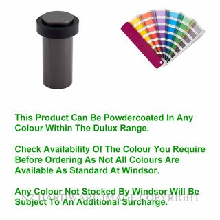 WINDSOR 5307 PC 90MM DOORSTOP ALI FLOOR MOUNT POWDER COAT