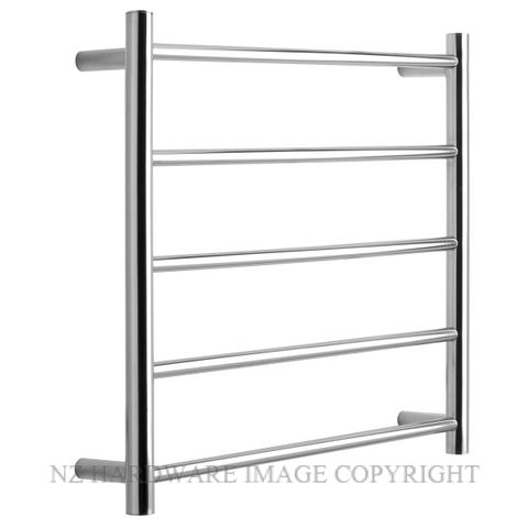 ALEXANDER ELAN 7A02 5 BAR 30R HEATED TOWEL LADDER POLISHED STAINLESS