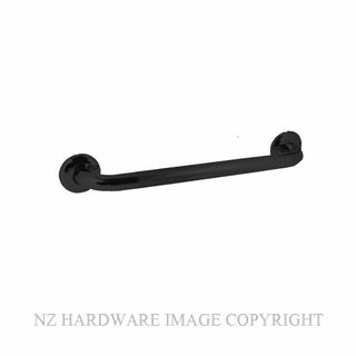 NZH GRAB RAIL 450MM STRAIGHT KNURLED MATT BLACK
