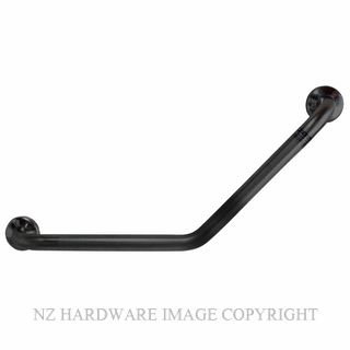 NZH GRAB RAIL 350X350MM 45DEG KNURLED MATT BLACK