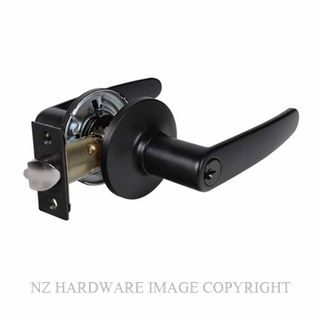 EZSET EZ500HNALBLKBP HAWTHORN LEVER ENTRANCE LOCK MATT BLACK