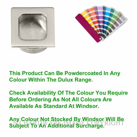 WINDSOR 5309 PC EDGEPULL SQUARE - 26X26MM POWDER COAT