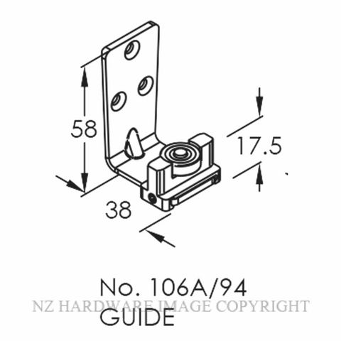 BRIO 106A/94 ADJUSTABLE GUIDE MULTIPULE PANELS BEARING