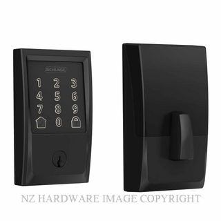 SCHLAGE SCSRE60120 ENCODE DEADBOLT MATT BLACK