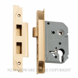 TRADCO 4052 - 4053 REBATED EURO LOCKS SATIN BRASS