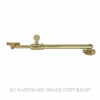 WINDSOR 5205 UB TELESCOPIC STAY - ROUND UNLACQUERED BRASS