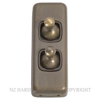 TRADCO TC5351-TC5971 TOGGLE 2 GANG SWITCH