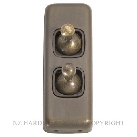 TRADCO TC5351-TC5971 TOGGLE 2 GANG SWITCH