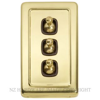 TRADCO TC5354-TC5974 TOGGLE 3 GANG SWITCH