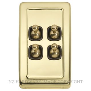 TRADCO TC5355-TC5975 TOGGLE 4 GANG SWITCH