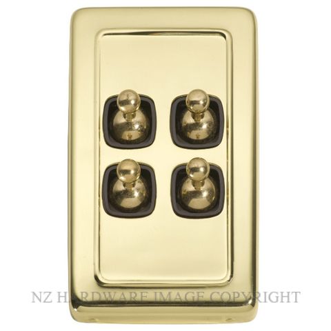 TRADCO TC5355-TC5975 TOGGLE 4 GANG SWITCH