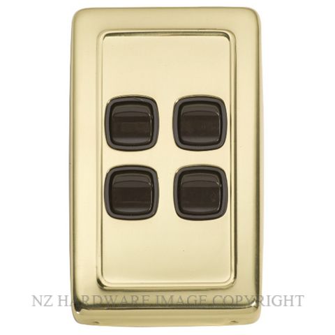 TRADCO TC5345-TC5985 ROCKER 4 GANG SWITCH