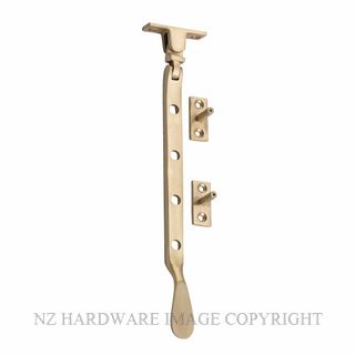 TRADCO 6689 SB CASEMENT STAY BASE FIX SMALL L200MM SATIN BRASS