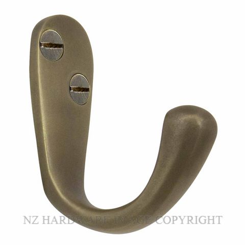 WINDSOR 5196 RB COAT HOOK - SINGLE ROMAN BRASS