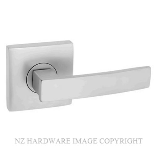 Vanguard Passage Lever - Rectangular Rosette - Satin Brass