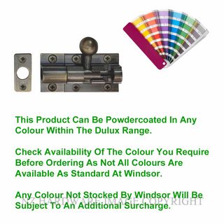 WINDSOR 5215 PC 35MM BARREL BOLT - STRAIGHT POWDER COAT