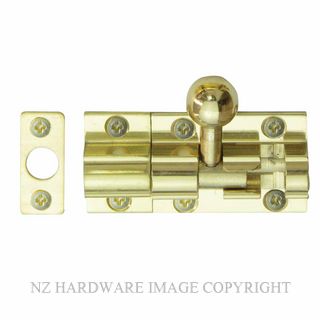 WINDSOR 5215 PB 35MM BARREL BOLT - STRAIGHT POLISHED BRASS