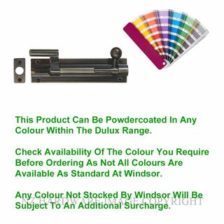 WINDSOR 5213 PB 100MM BARREL BOLT - NECKED POWDER COAT
