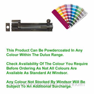 WINDSOR 5214 PC 150MM BARREL BOLT - NECKED POWDER COAT