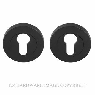 WINDSOR 9035 BLK ROUND EURO ESCUTCHEON (PAIR) MATT BLACK