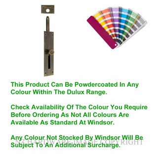 WINDSOR 5226 PC REVERSE BARREL BOLT 100MM POWDER COAT
