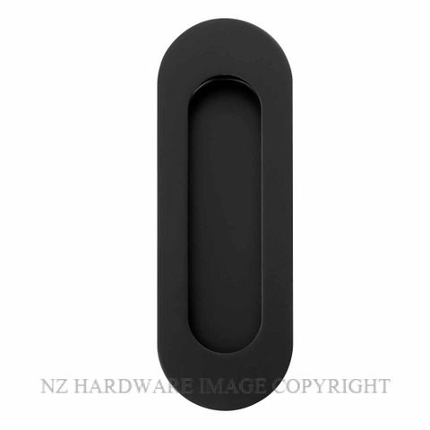 WINDSOR 5241 BLK OVAL CONCEALED FIX FLUSHPULL 120X40MM MATT BLACK