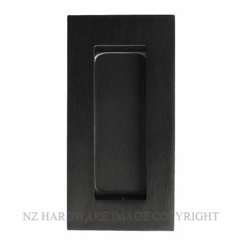 WINDSOR 5242 BLK SQUARE CONCEALED FIX FLUSHPULL 102X51MM MATT BLACK