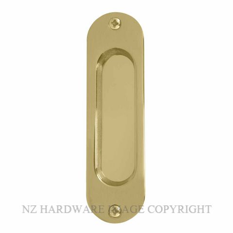 WINDSOR 8141 UB SINGLE FLUSHPULL 120X34MM UNLACQUERED BRASS