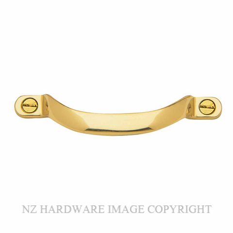 WINDSOR 5190 UB OFFSET PULL HANDLE 100MM UNLACQUERED BRASS