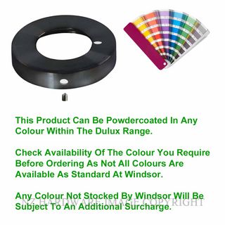 WINDSOR 9075 PC 65MM ADAPTOR ROSE TO SUIT INTEG. PRIVACY POWDER COAT
