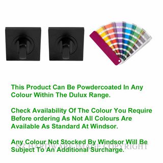 WINDSOR 9073 PC FUTURA ELITE DOUBLE TURN SET 55MM ROSE POWDER COAT