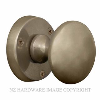 WINDSOR 3011 NB VICTORIAN KNOB LATCH SET ROUND ROSE NATURAL BRONZE