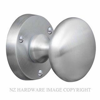 WINDSOR 3011 SC VICTORIAN KNOB LATCH SET ROUND ROSE SATIN CHROME