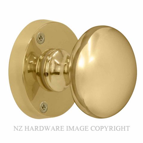 WINDSOR 3010-3011 VICTORIAN KNOB ON ROSE UNLACQUERED BRASS