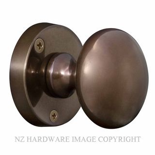 WINDSOR 3011 AB VICTORIAN KNOB LATCH SET ROUND ROSE ANTIQUE BRONZE