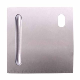 LOCKWOOD 20025NA P1RSS RH EXTERIOR D HANDLE CYLINDER PLATE SATIN STAINLESS