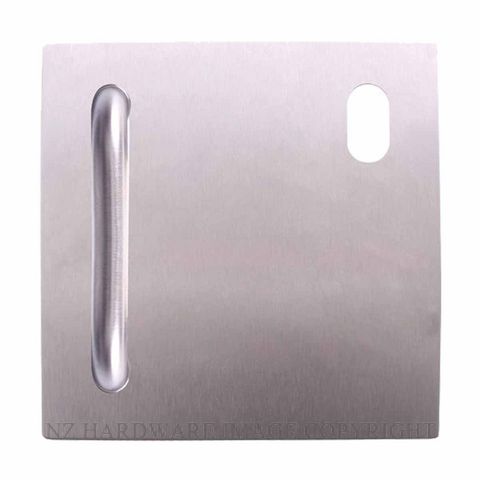 LOCKWOOD 20025NA P1RSS RH EXTERIOR D HANDLE CYLINDER PLATE SATIN STAINLESS