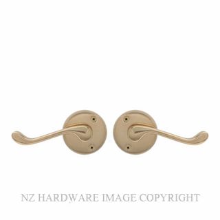 WINDSOR 3009-3022 UB YORK LEVER ON ROSE UNLACQUERED BRASS