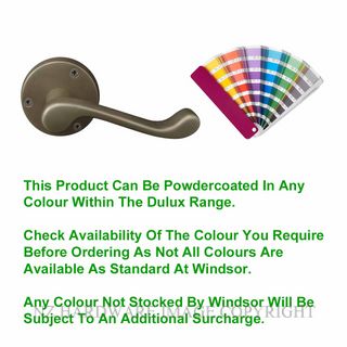 WINDSOR 3009 PC VICTORIAN LEVER LATCH ROUND ROSE POWDER COAT