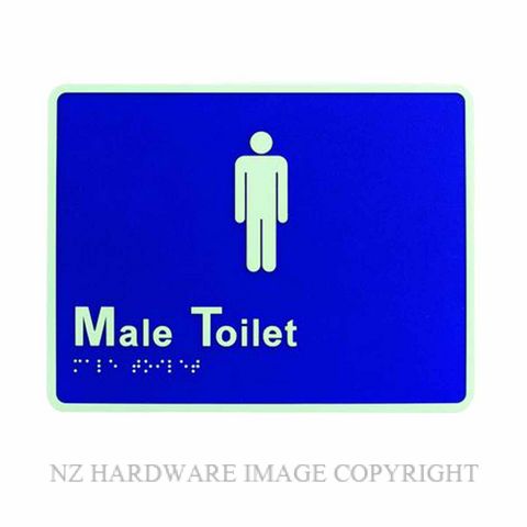 LOCKWOOD BRS1700 BRAILLE MALE SIGN