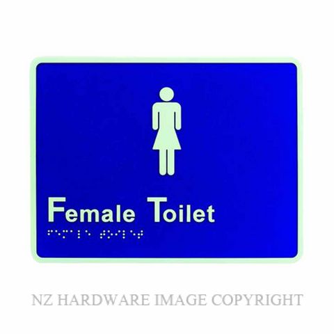 LOCKWOOD BRS1700 BRAILLE FEMALE SIGN