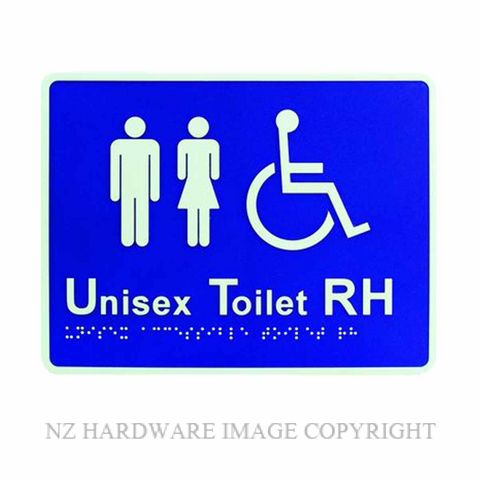 LOCKWOOD BRS1700 BRAILLE DISABLED ACCESS RH TRANSFER SIGN