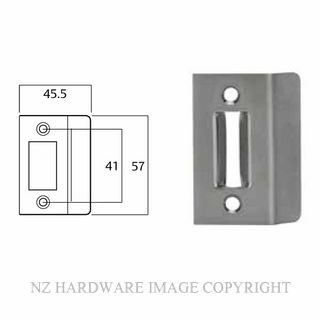 LOCKWOOD 8530 353 SINGLE ANGLE STRIKE SATIN CHROME