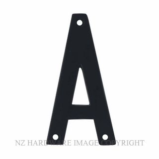 ELEMENT HARDWARE EH5302-A-BLK 100MM FACE FIX ALPHABET #A MATT BLACK