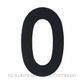 ELEMENTS 5369 150MM NUMERALS MATT BLACK