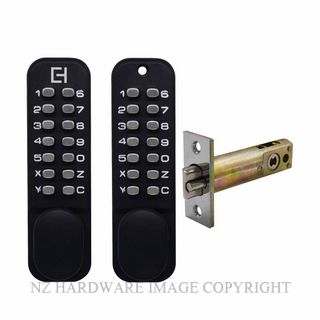 ELEMENT HARDWARE EH312-BLK DIGITAL DOUBLE KEYPAD LOCK MATT BLACK