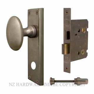 WINDSOR 5128 NB KNOB OVAL PLATE PRIVACY SET NATURAL BRONZE