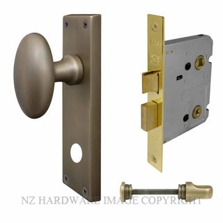WINDSOR 5128 RB KNOB OVAL PLATE PRIVACY SET ROMAN BRASS